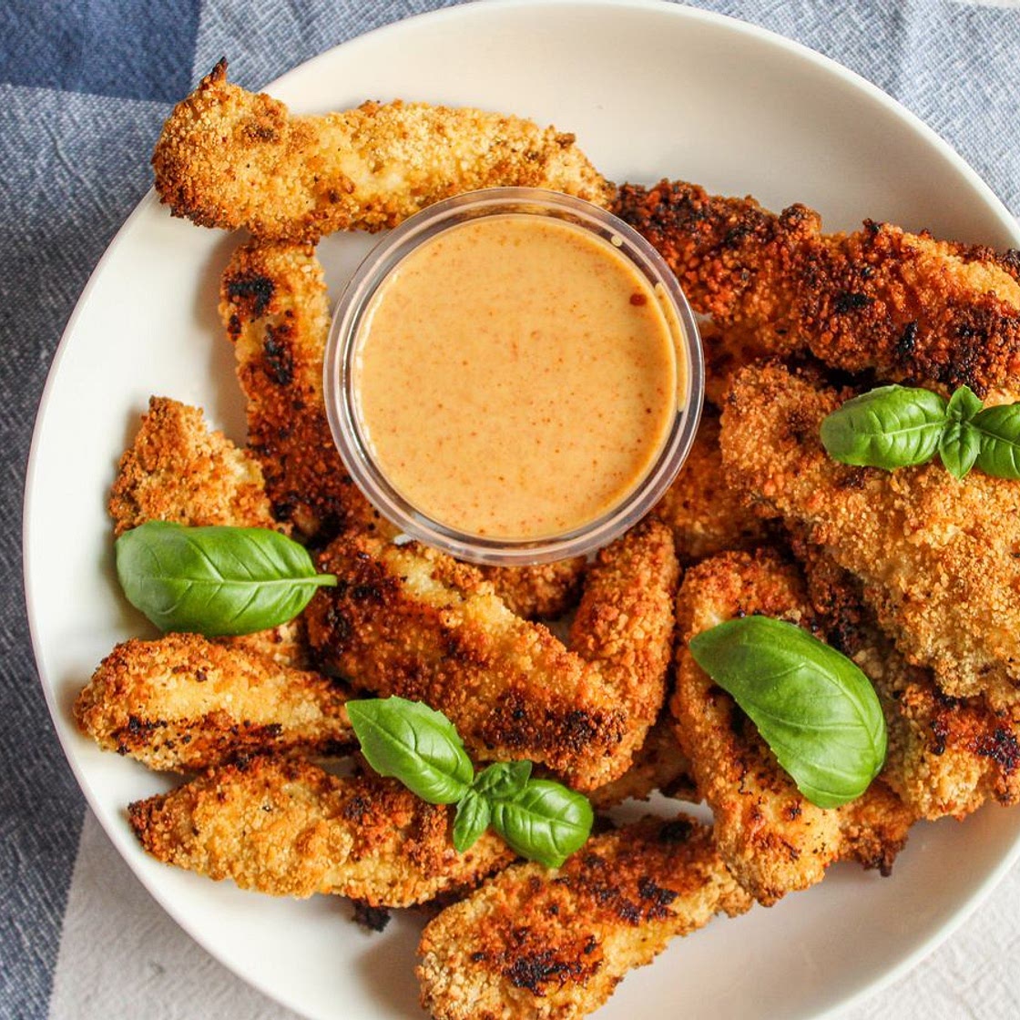 Crispy chicken dippers