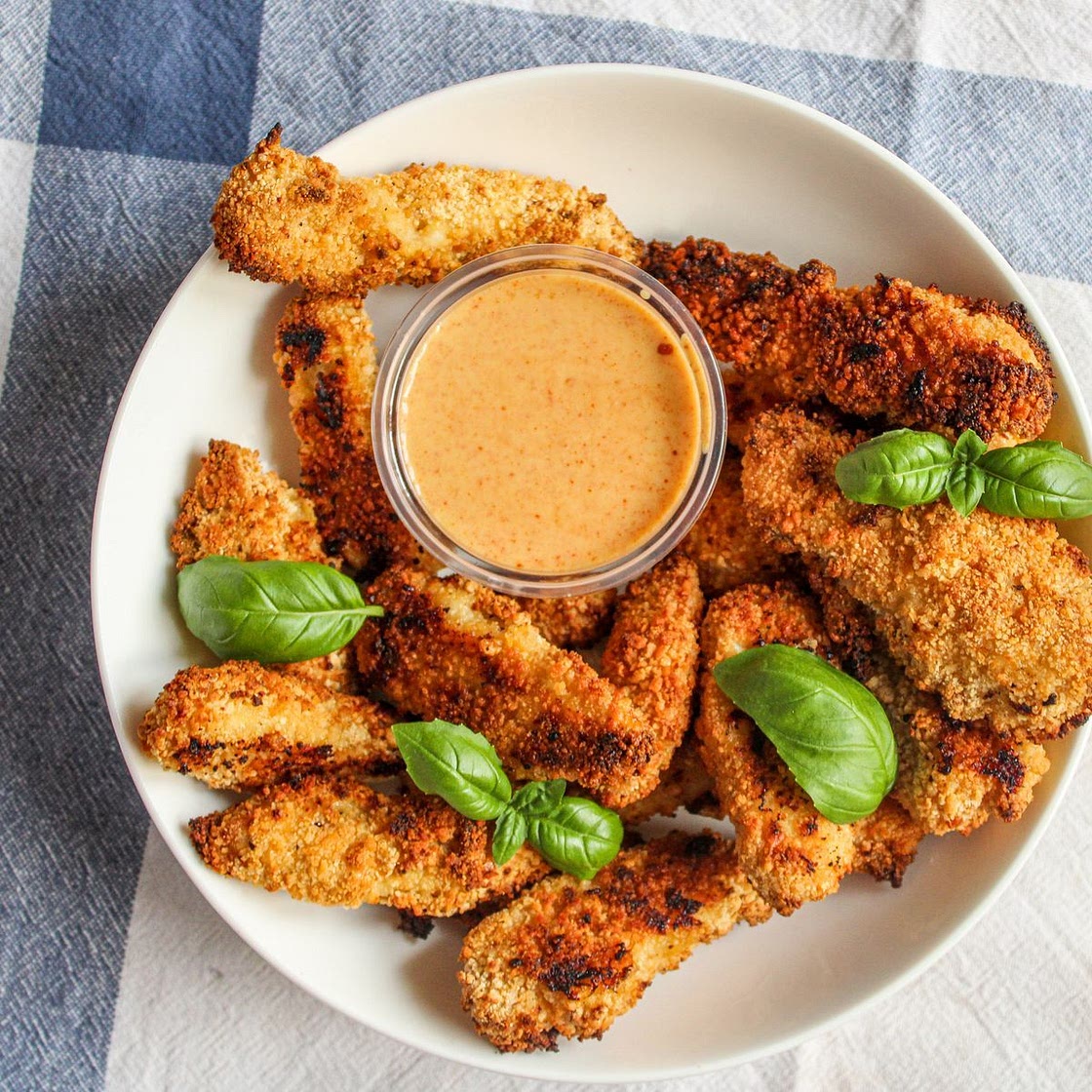 Crispy chicken dippers