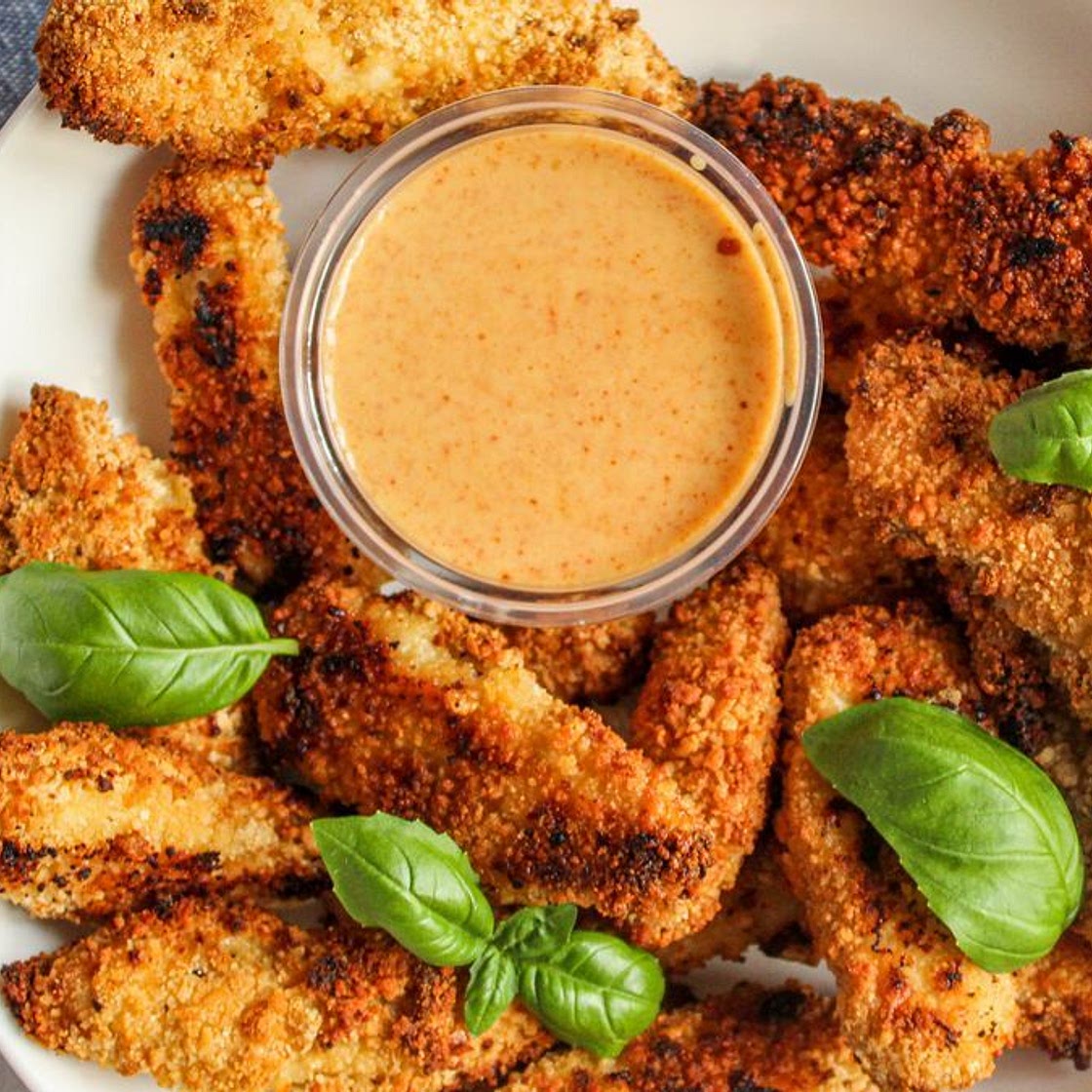 Crispy chicken dippers