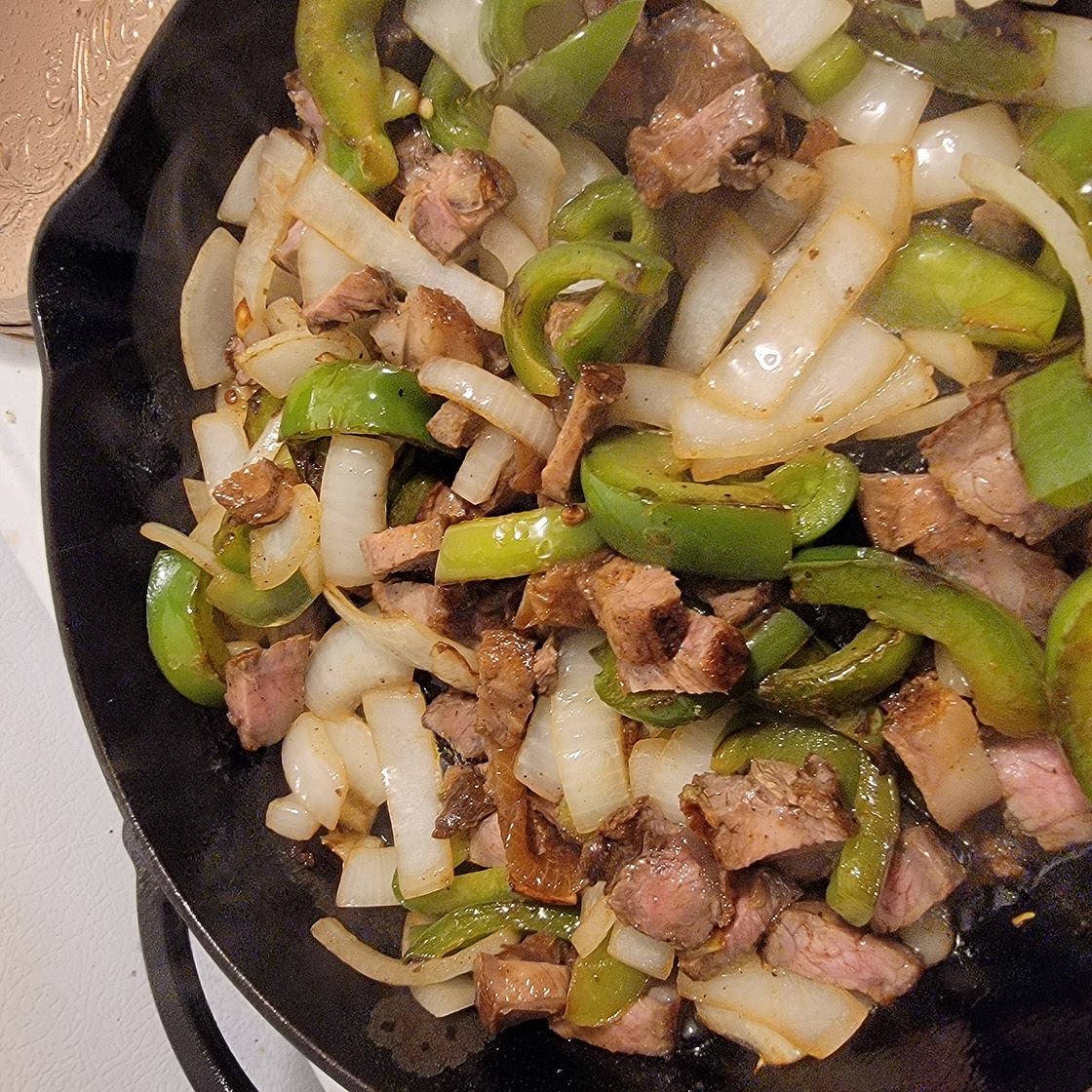 Ribeye fajitas.