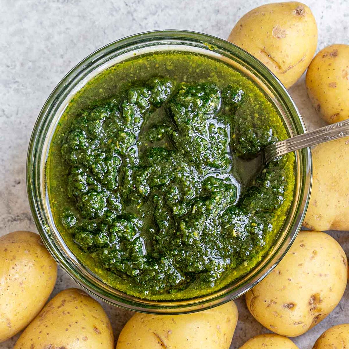 Vegan Basil Pesto (With Freezing Instructions)