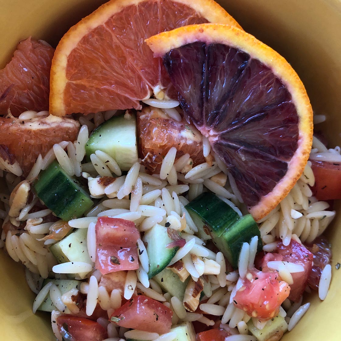 Orzo Salad with Oranges