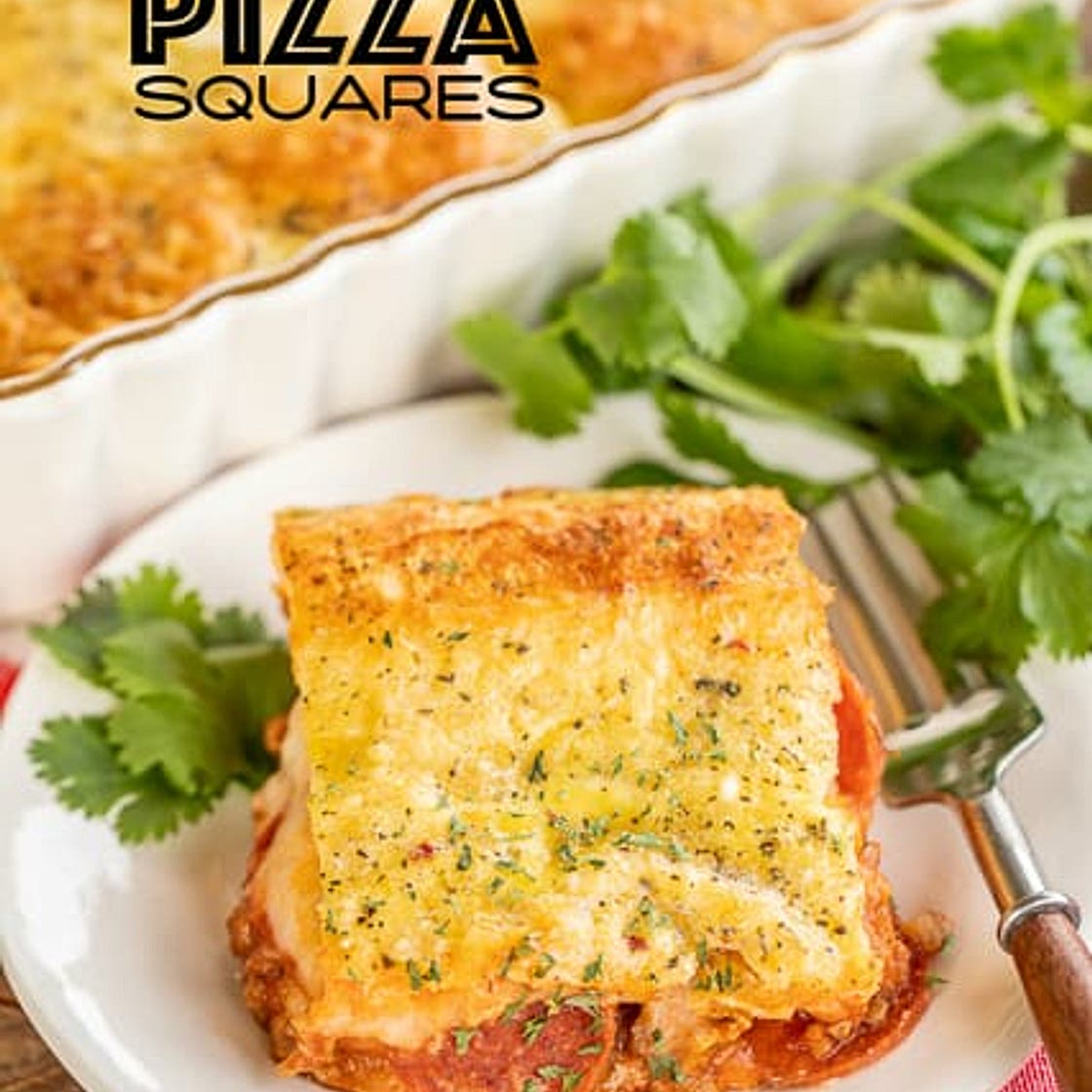 Sausage & Pepperoni Pizza Squares