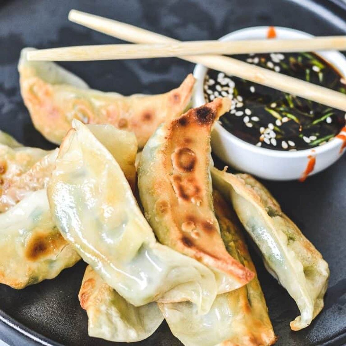 Prawn Gyoza Recipe (Pan Fried Dumplings) with Chilli Soy Dipping Sauce