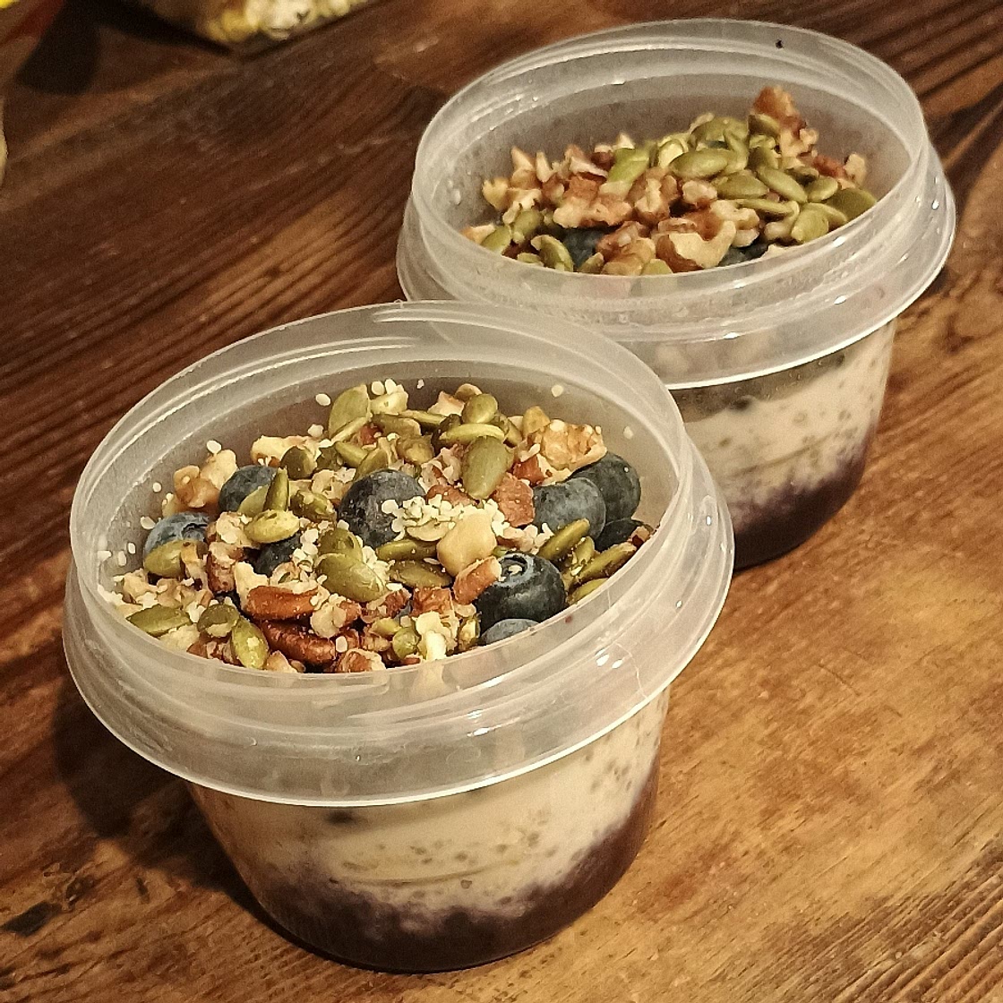 Blueberry Muffins Overnight Oats Vegan
