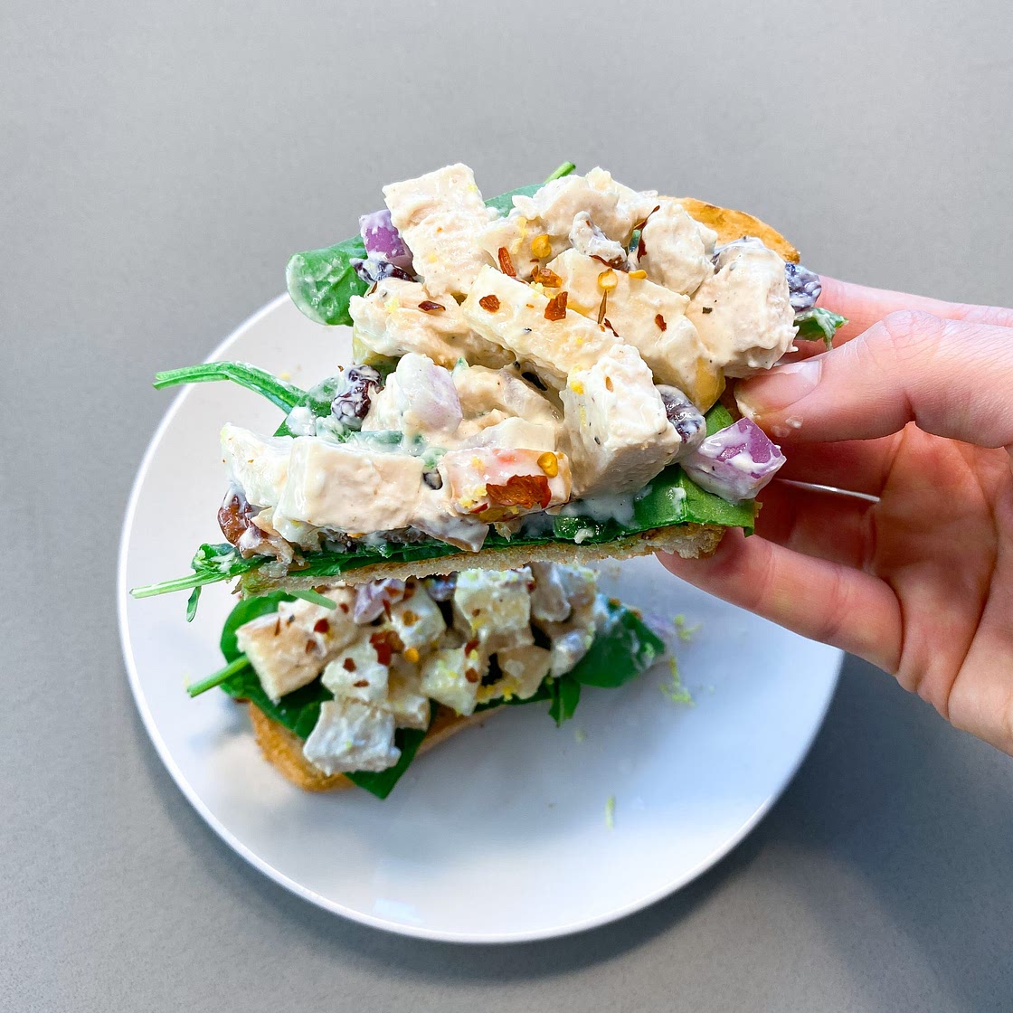 Apple Cranberry Chicken Salad