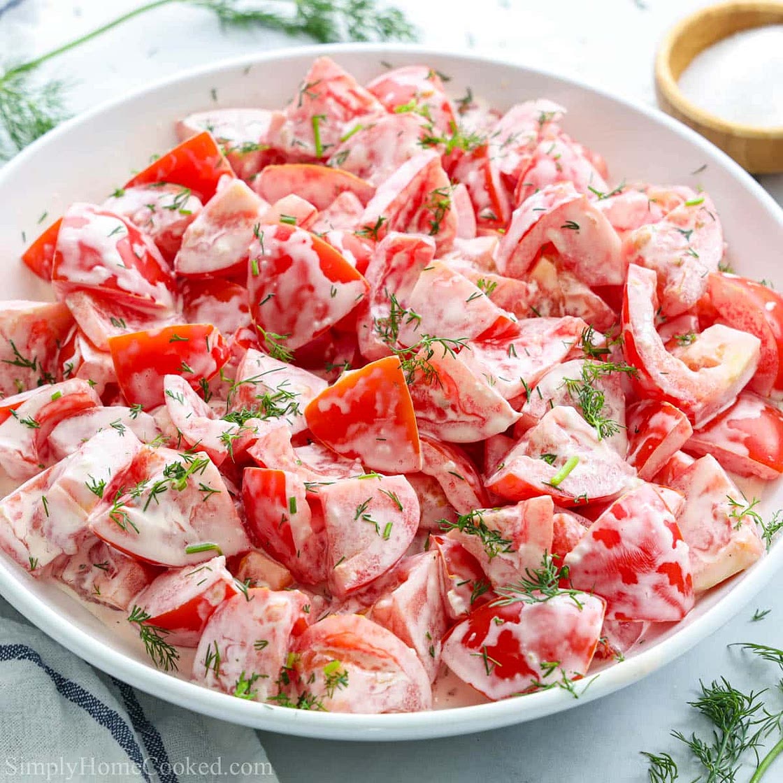 Tomato Garlic Salad
