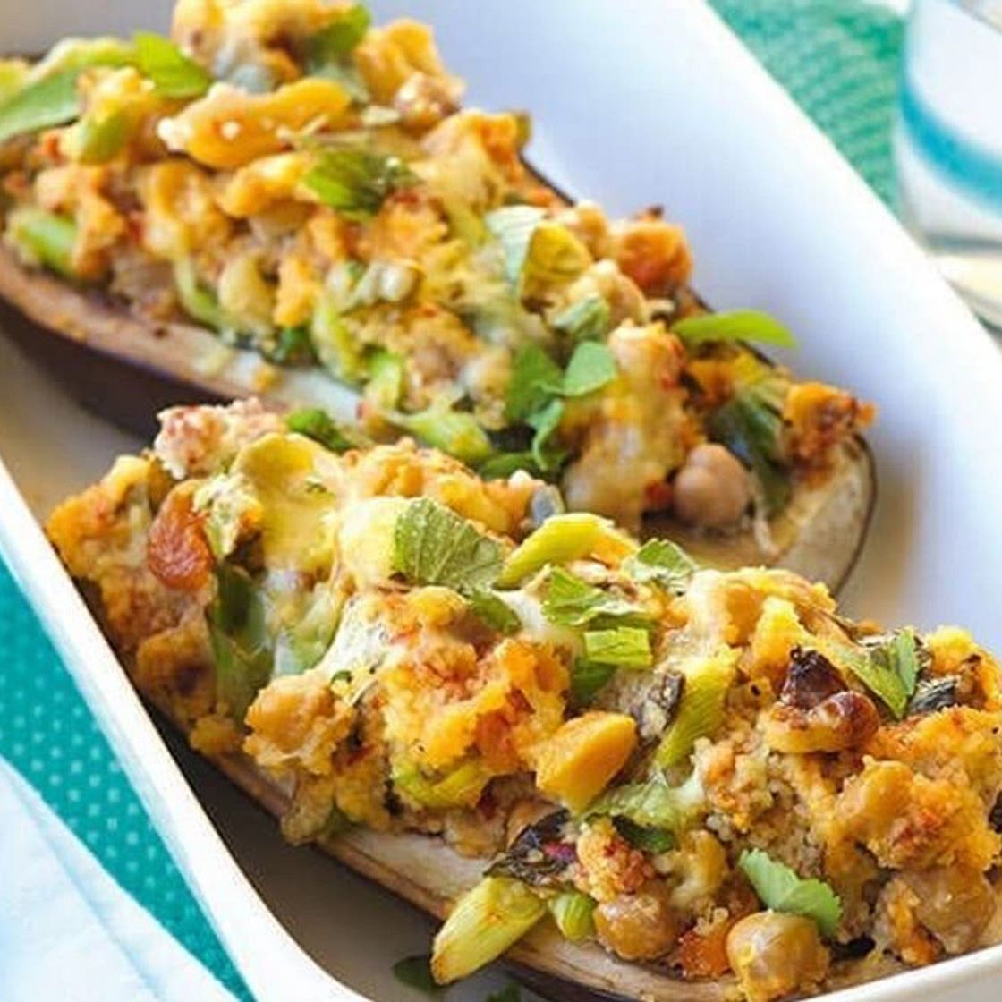 Spicy stuffed eggplant