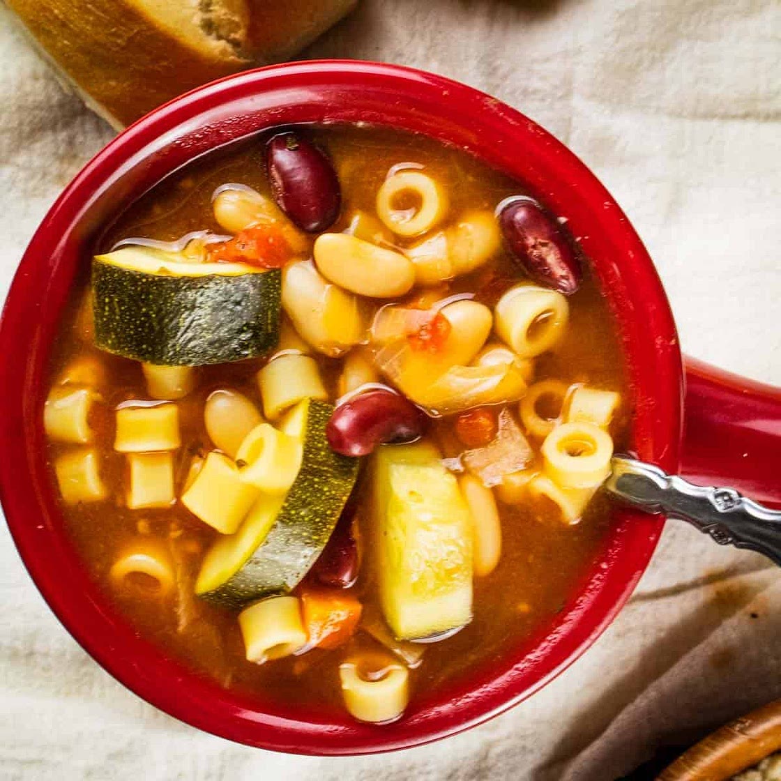 Easy Slow Cooker Minestrone Soup Recipe
