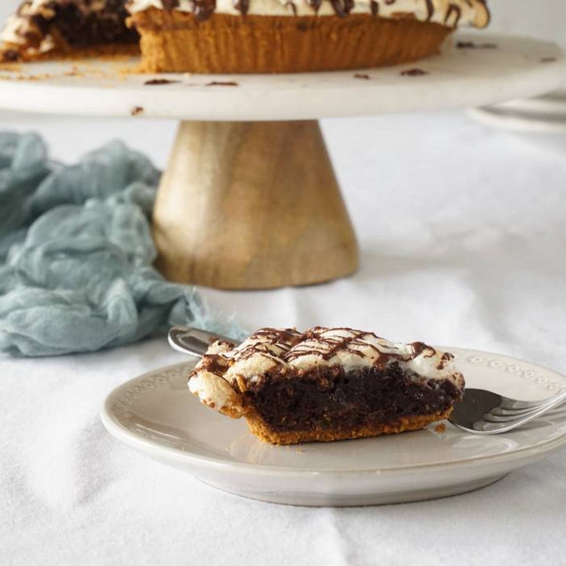 I Can’t Believe It’s Kosher For Pesach S’more Brownie Pie