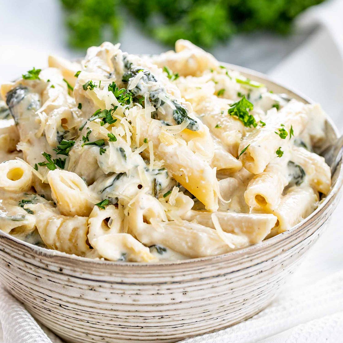 Spinach Artichoke Pasta