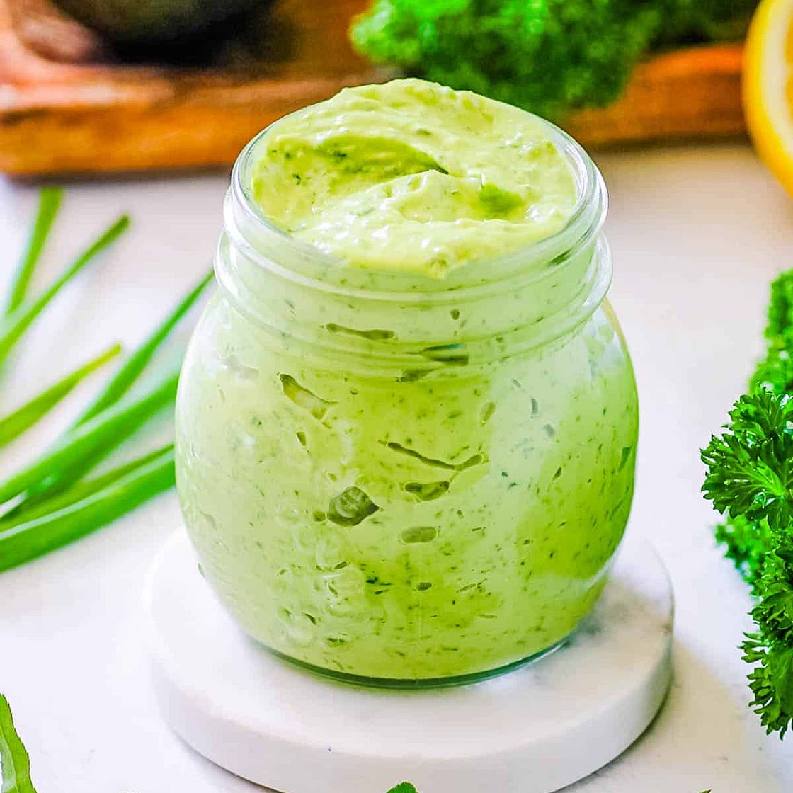 Avocado Green Goddess Dressing