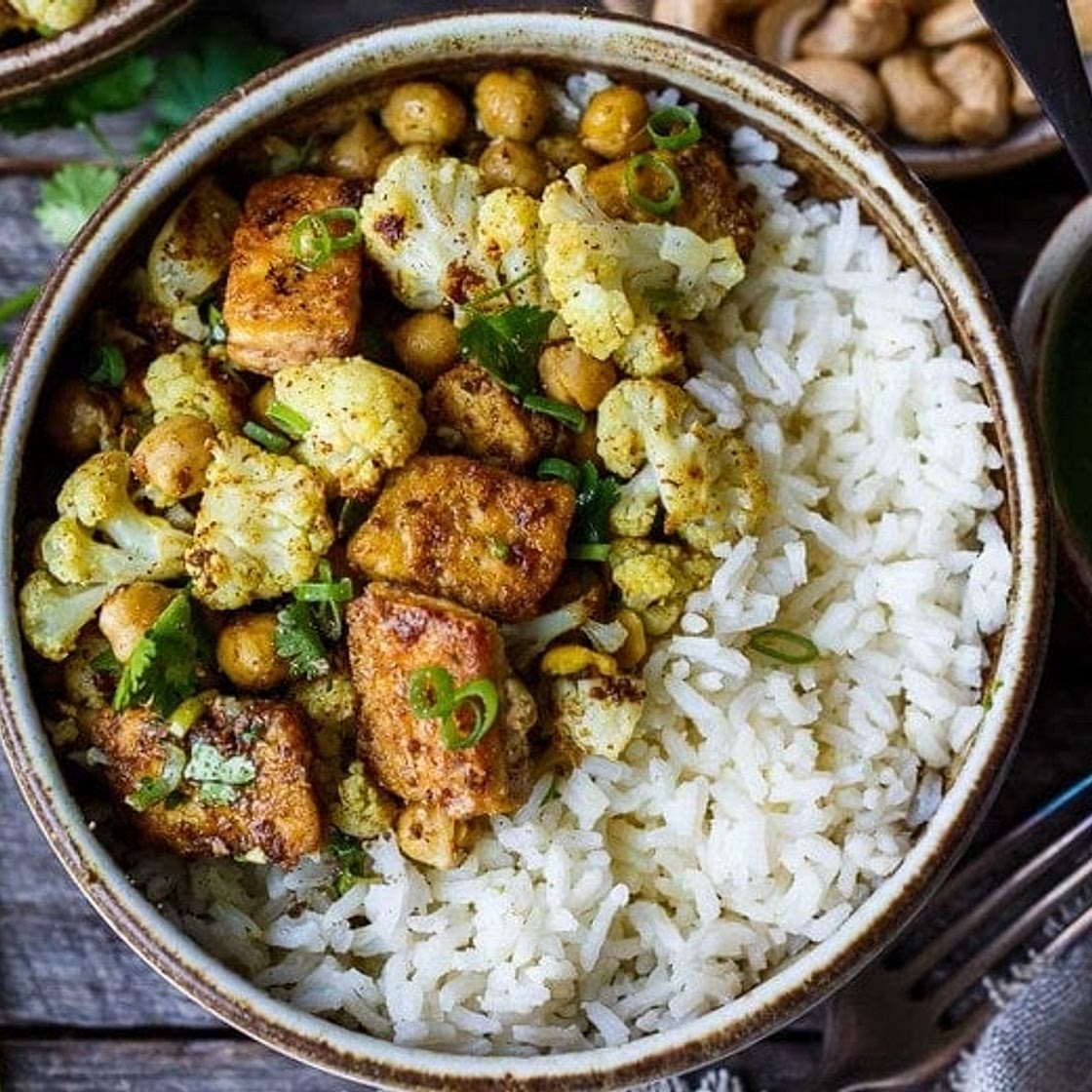 Indian Cauliflower Bowls