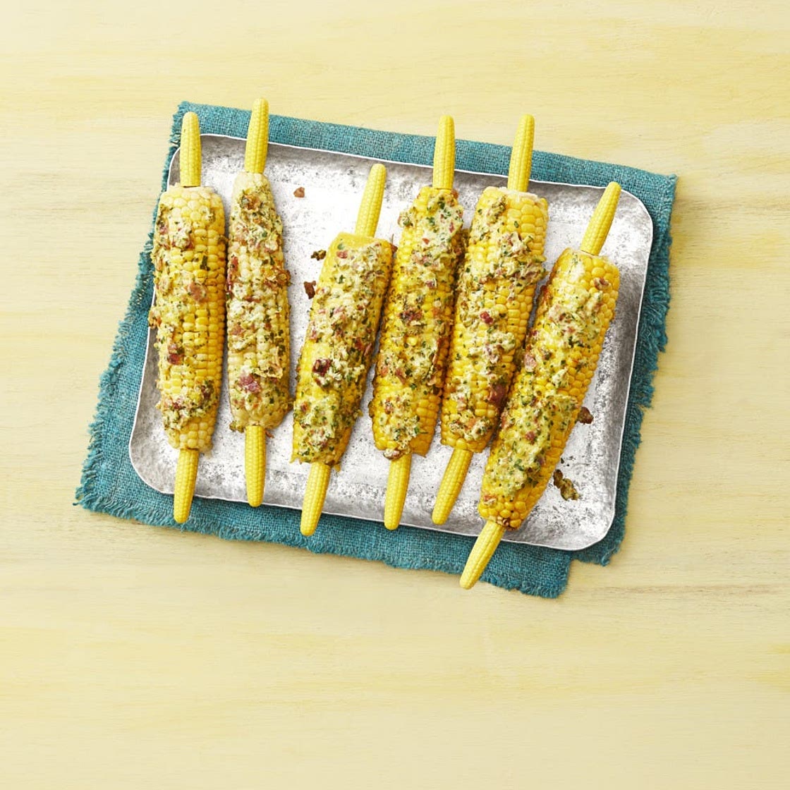 Grilled Corn with Spicy Bacon Butter