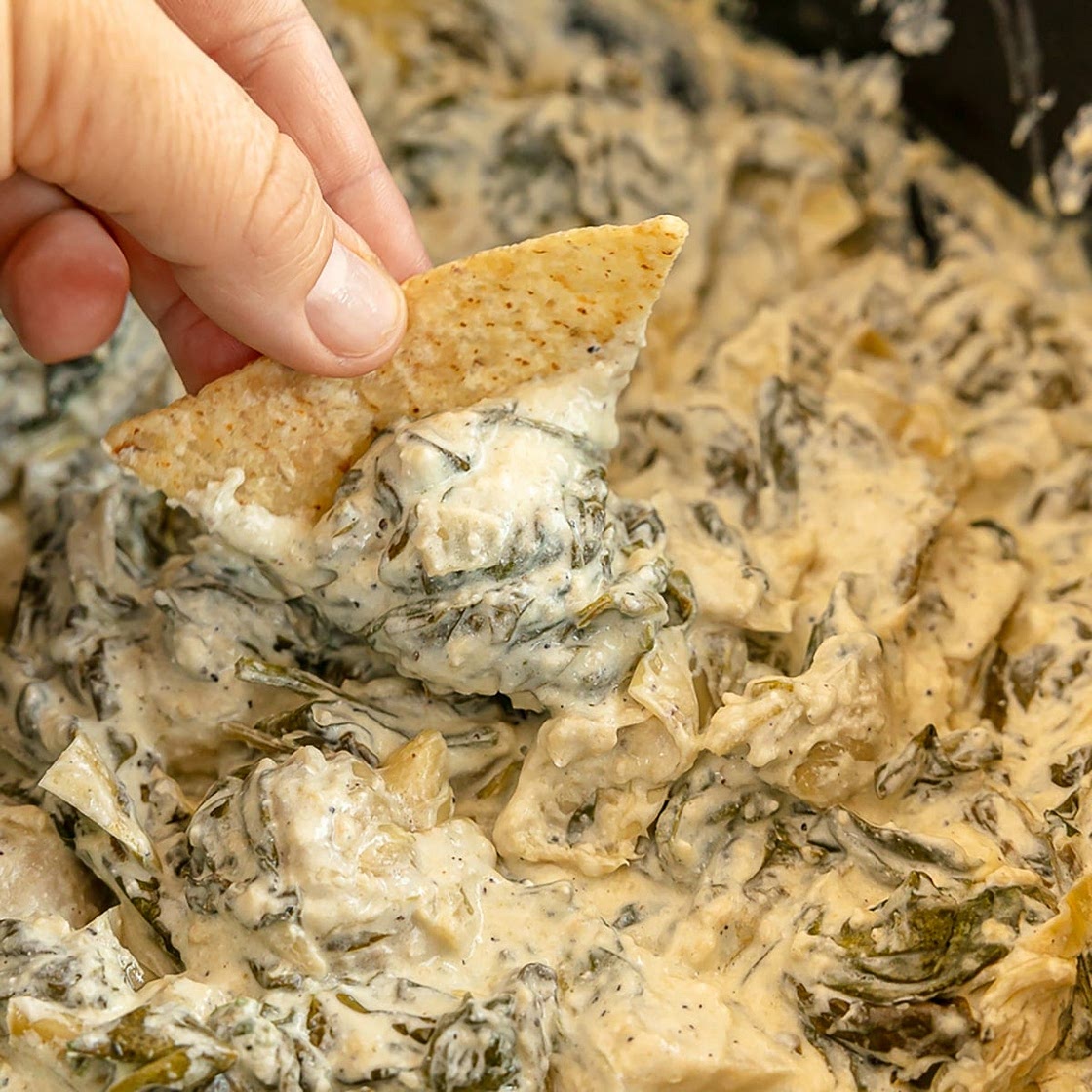 Crock Pot Spinach Artichoke Dip