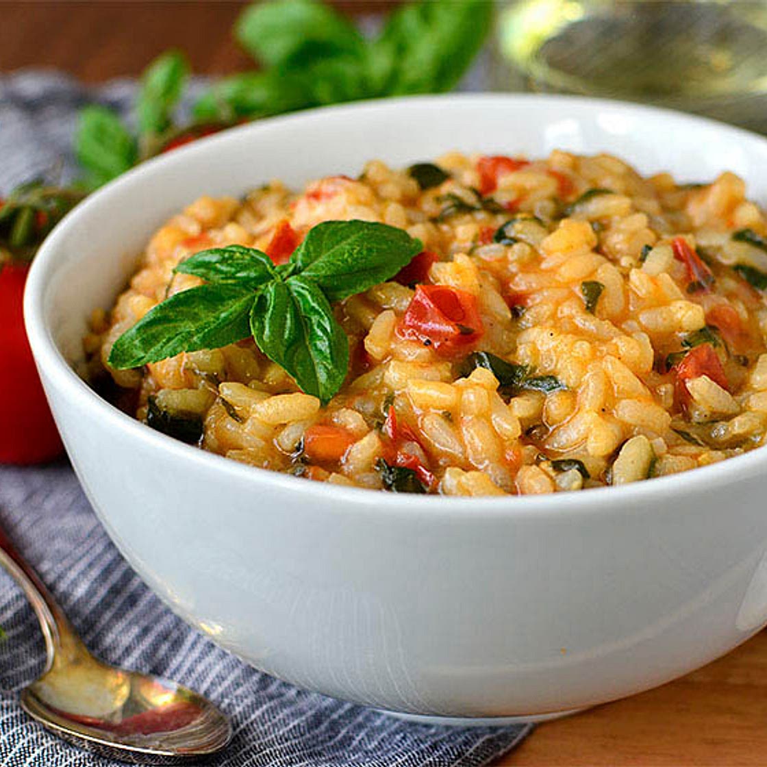 Tomato-Basil Risotto