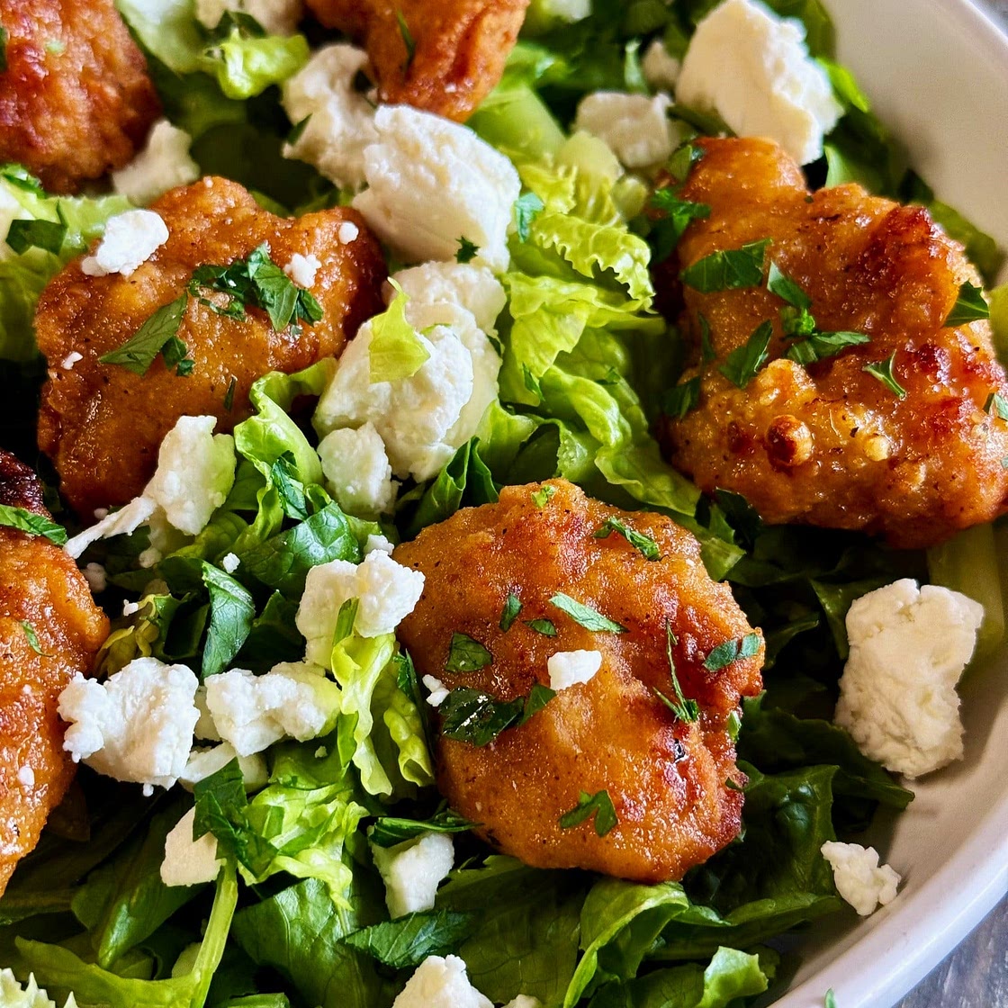 Lemon Hot Honey Chicken Salads