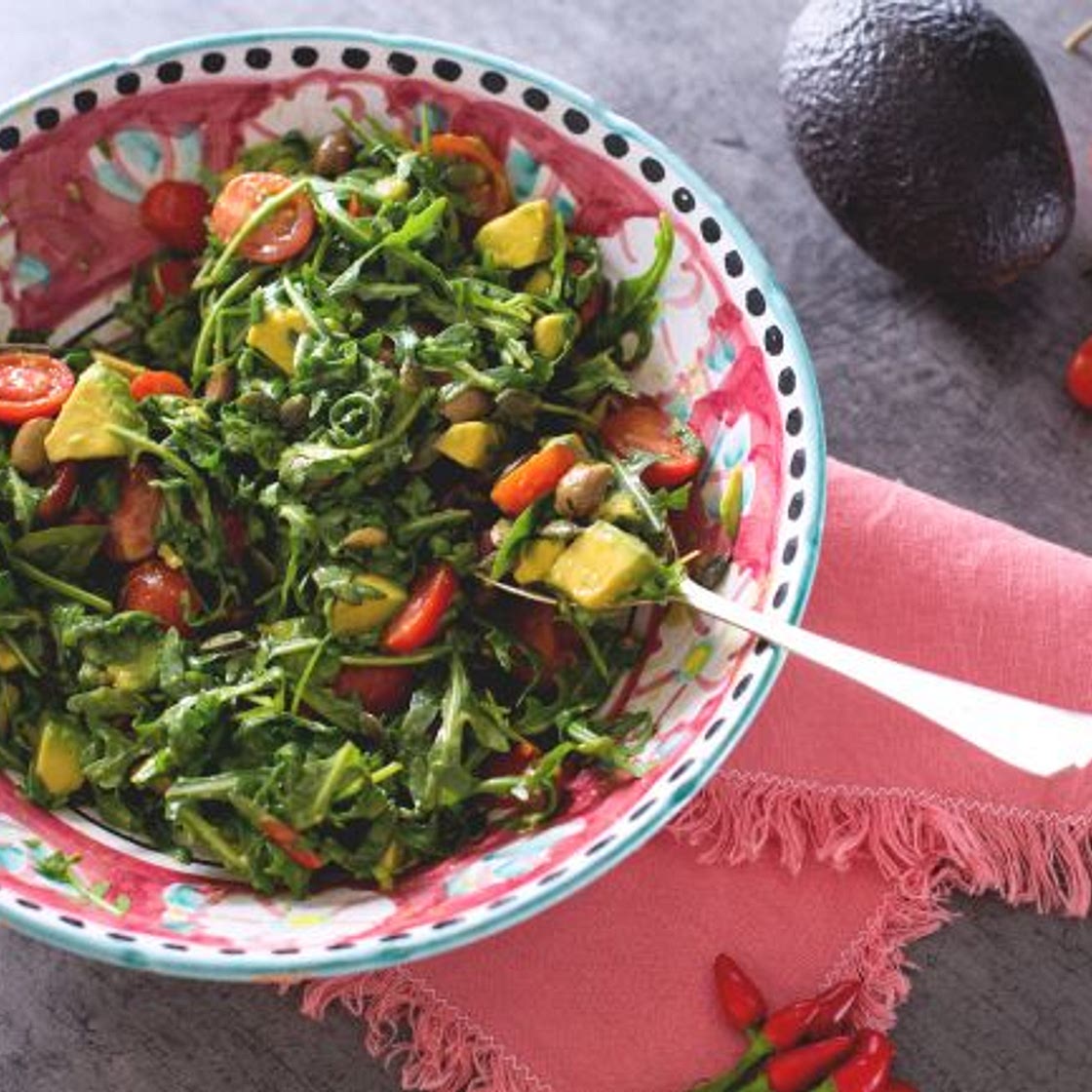 Insalata con avocado