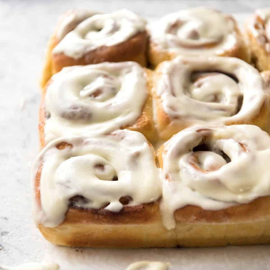 No Knead Cinnamon Rolls