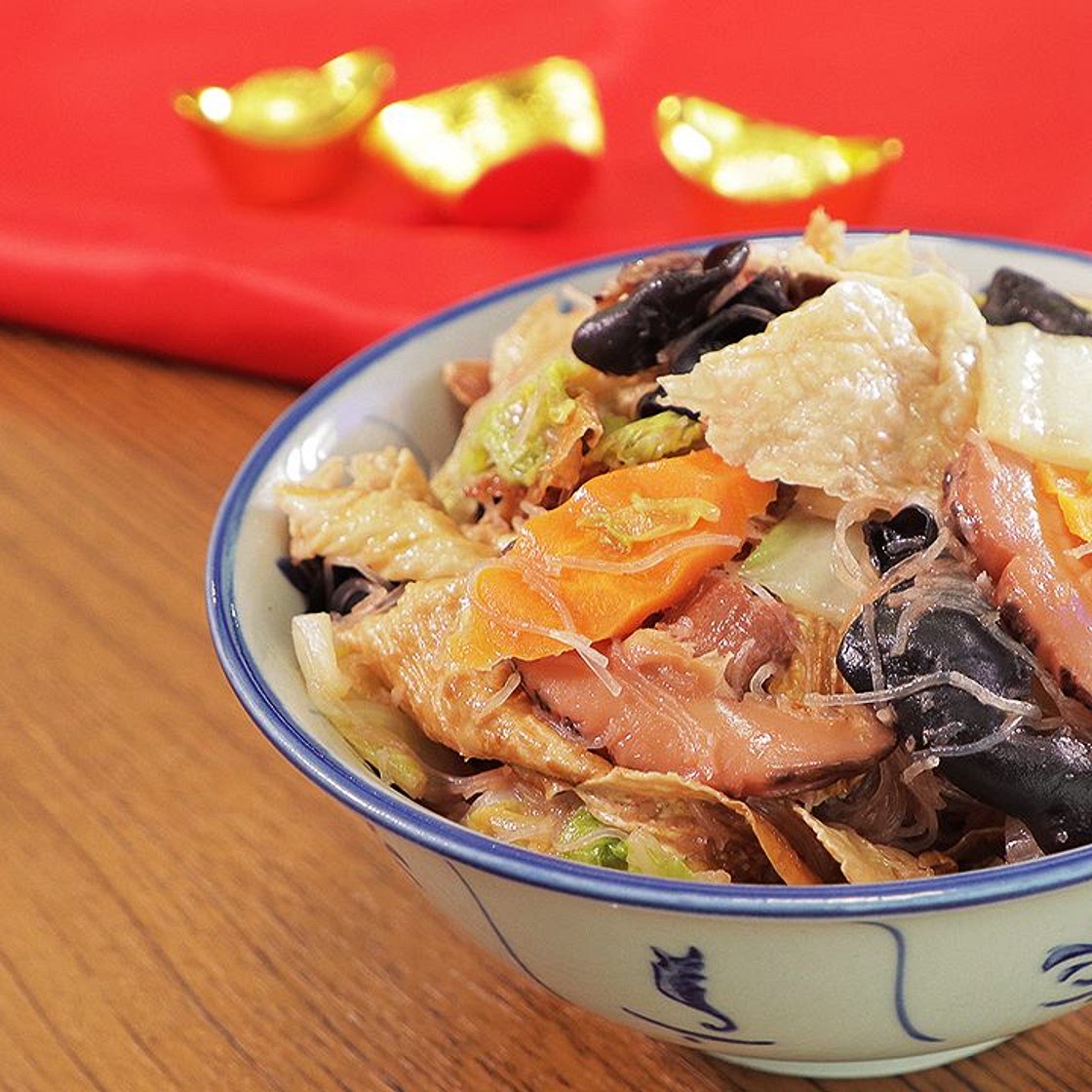 Braised Vegetables with Red Fermented Beancurd (Vegetarian) 南乳斋菜