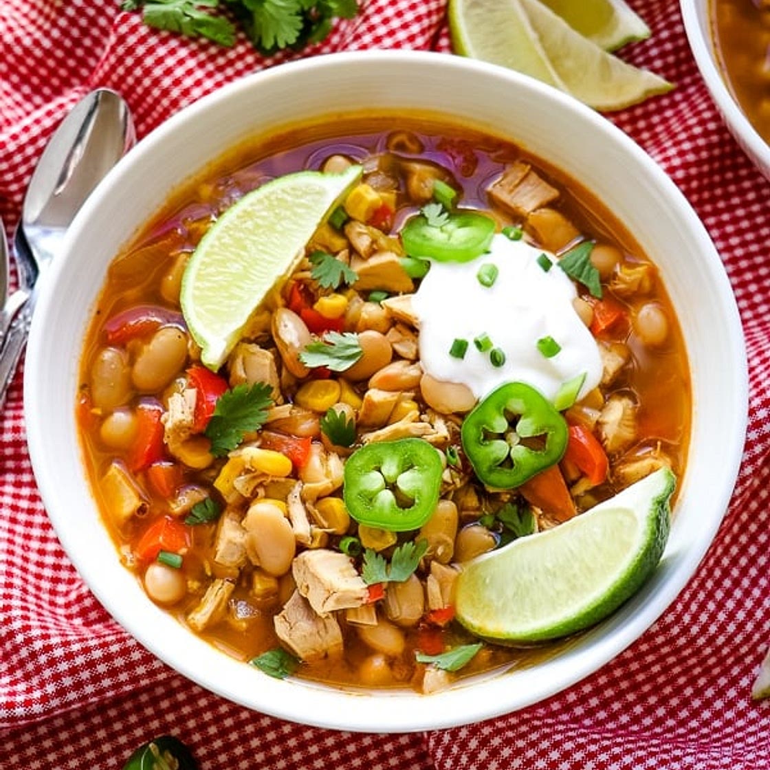 Healthy White Chicken Chili