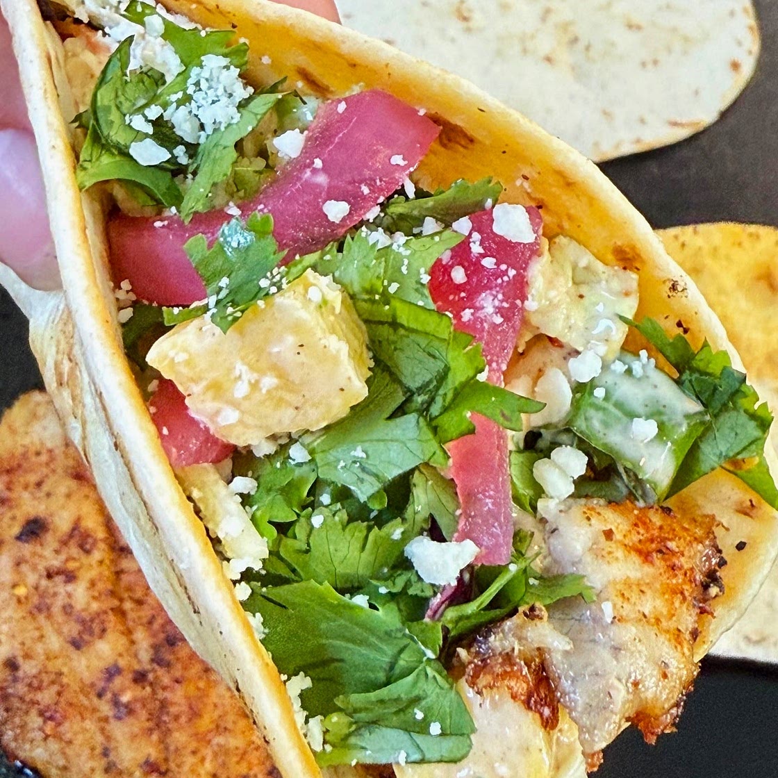 Blackstone Pineapple Sriracha Fish Tacos