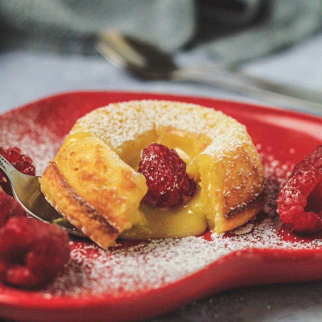 White Chocolate Lava Cakes