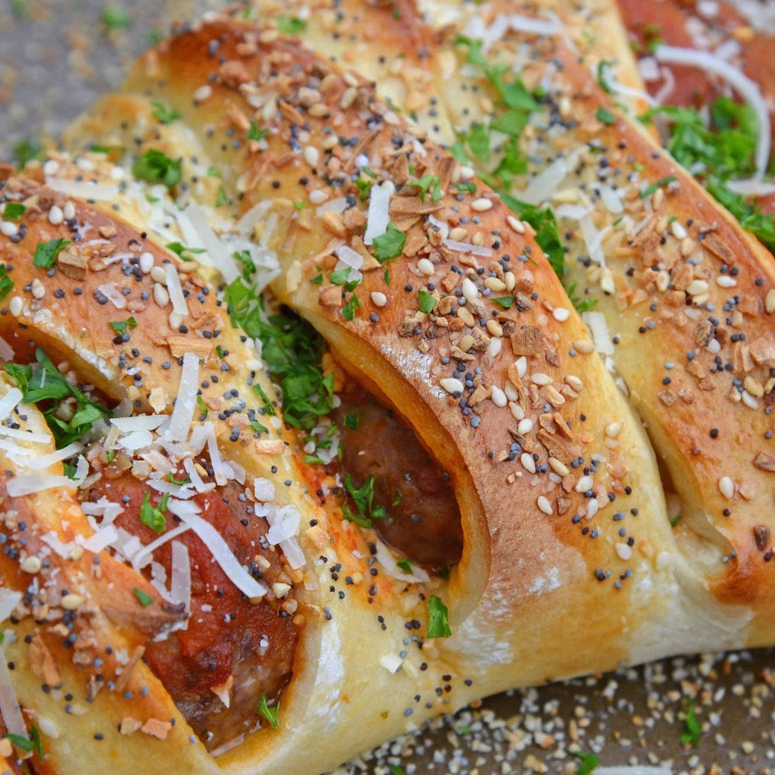 Everything Meatball Stromboli
