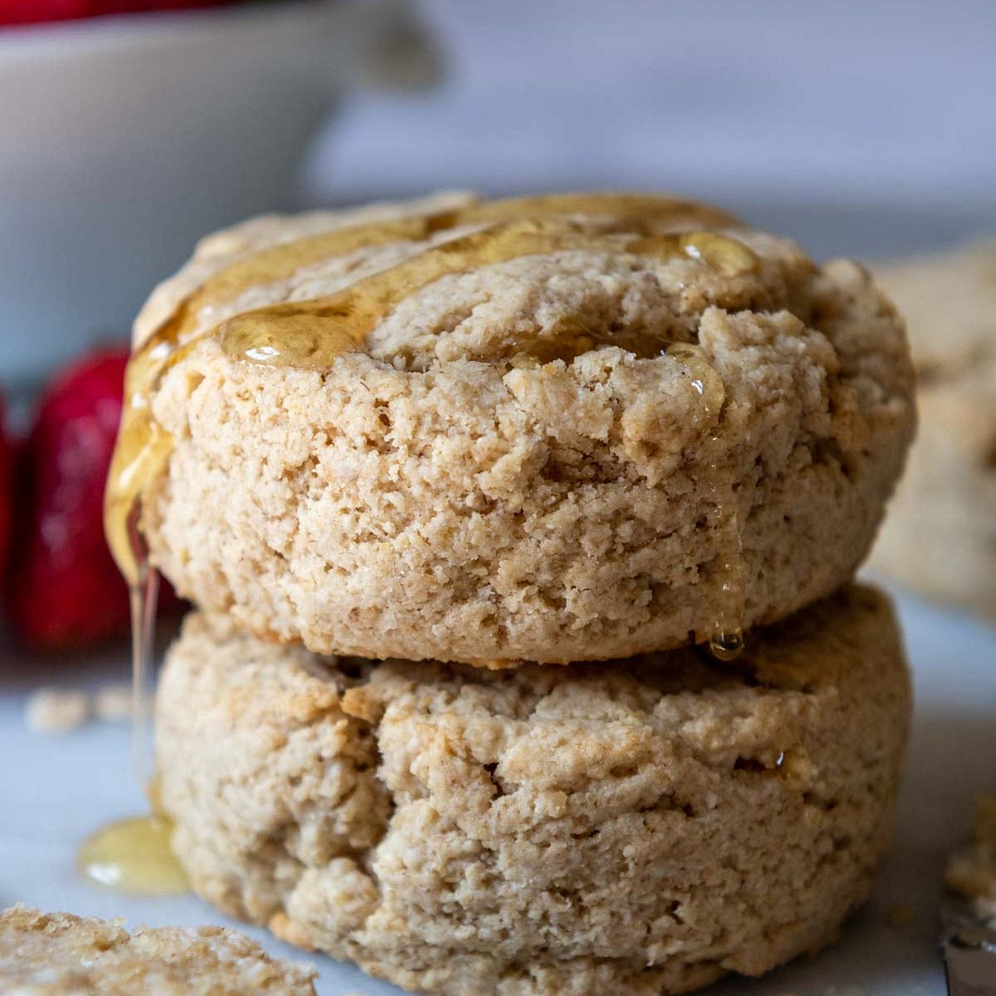 Fluffy Oat Flour Drop Biscuits (No Flour, Gluten-Free)
