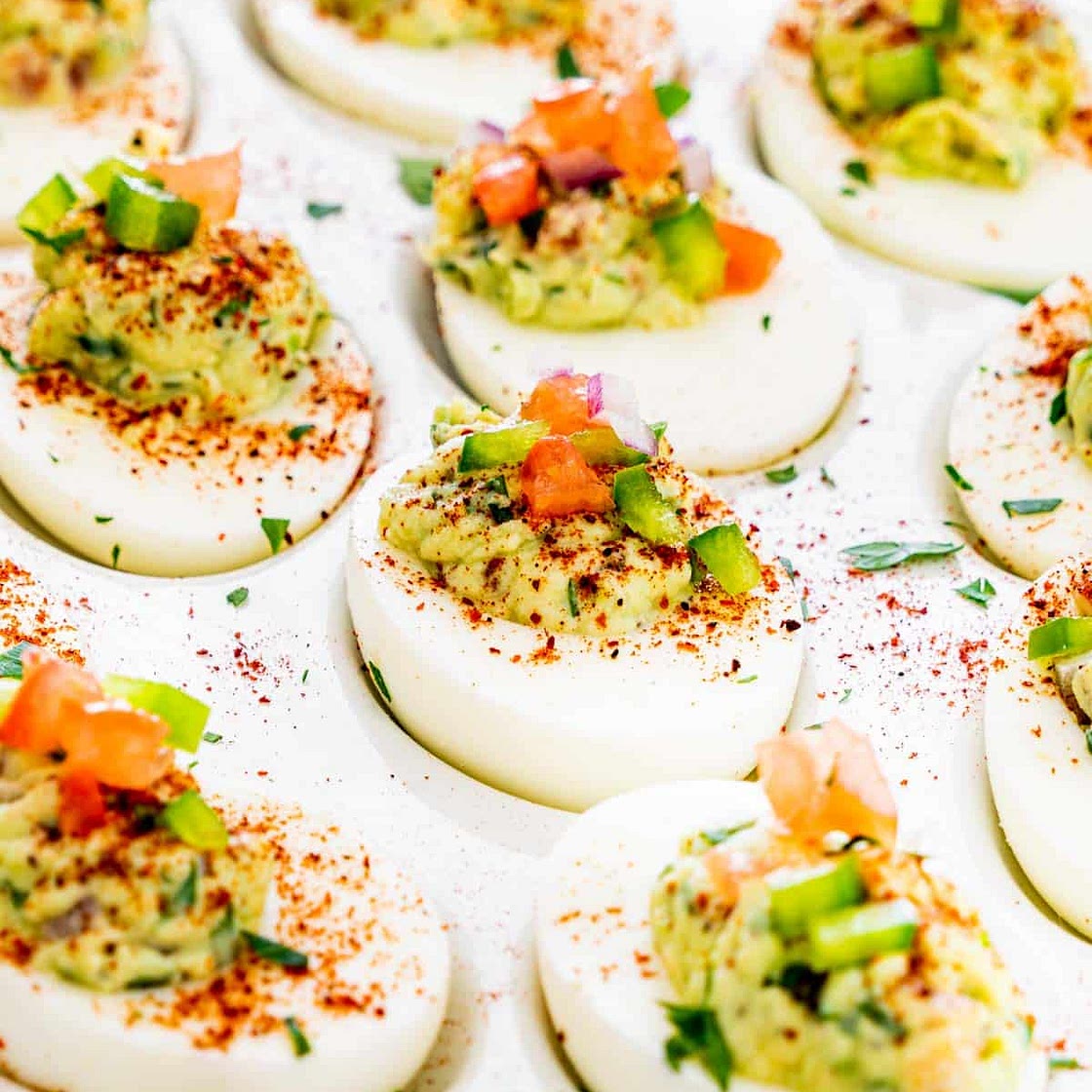 Guacamole Deviled Eggs
