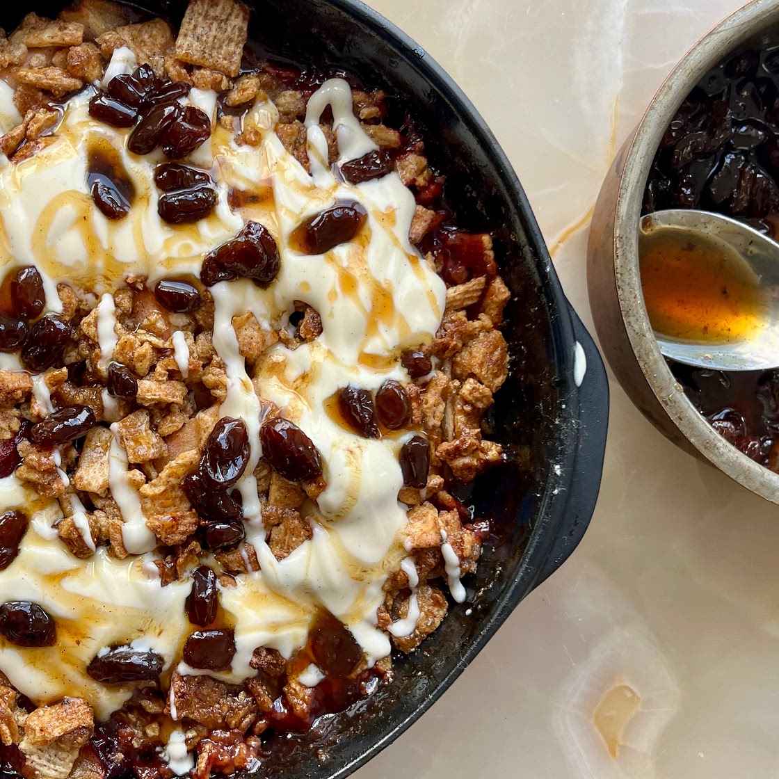 Apple and cinnamon toast cereal crumble