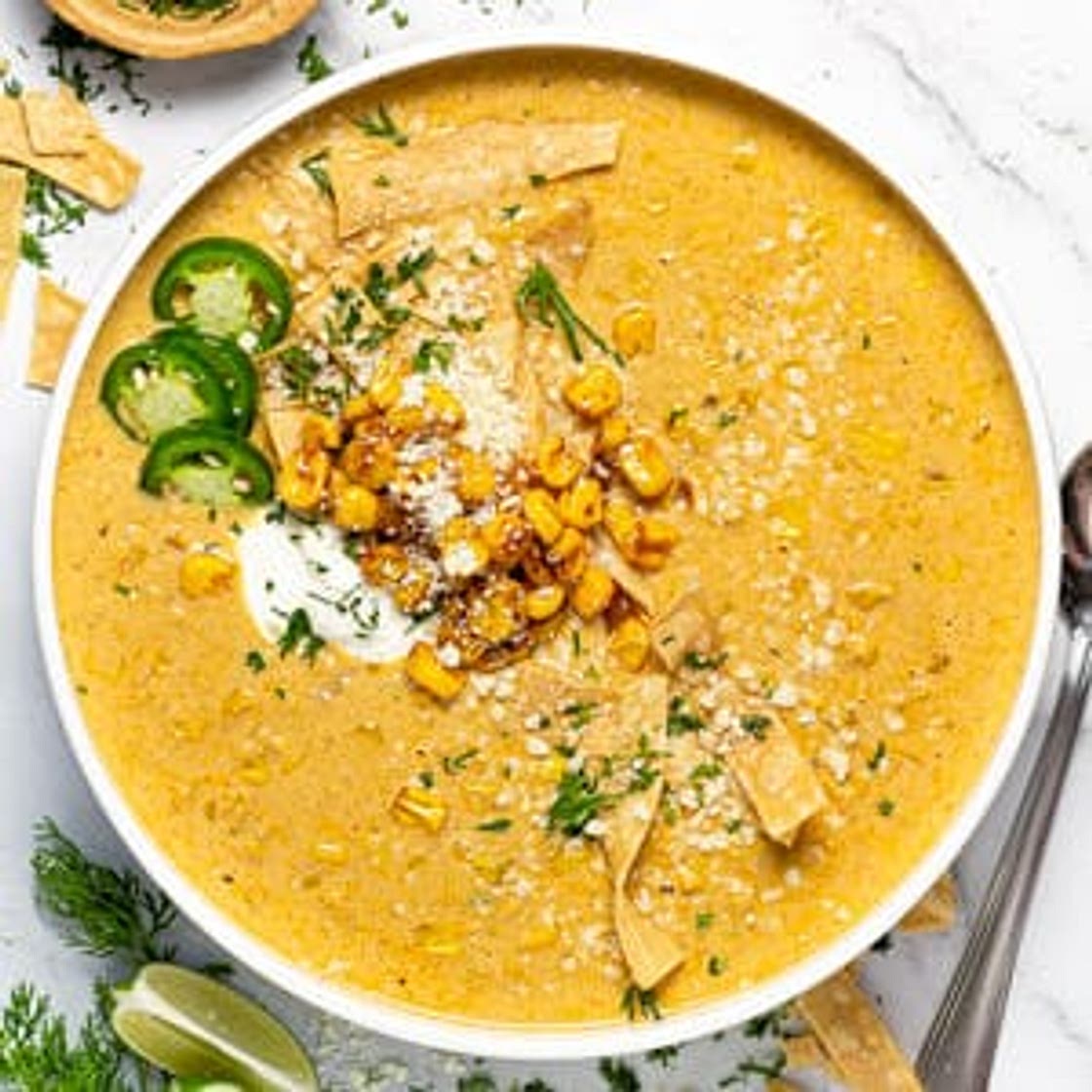 Mexican Street Corn Soup