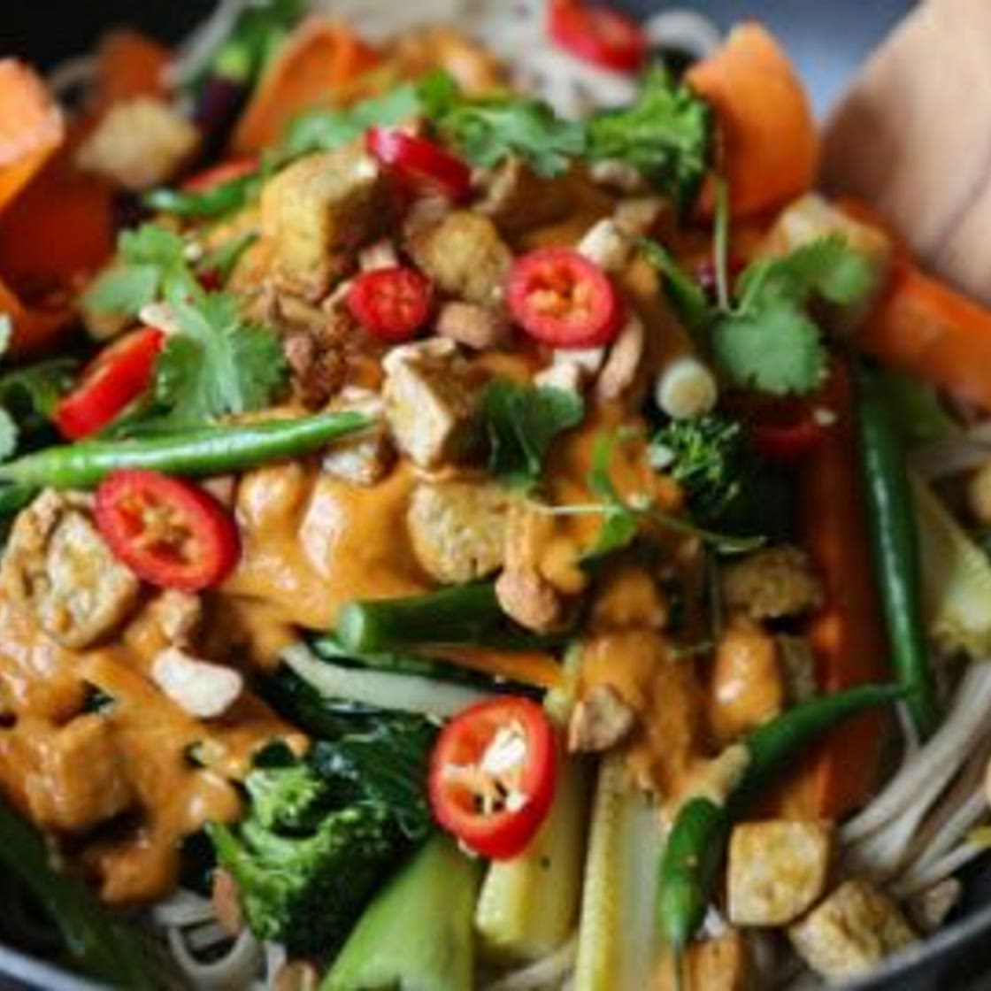 Vegan Tofu Tahini Stir Fry Recipe