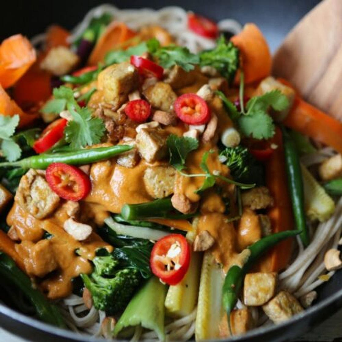Vegan Tofu Tahini Stir Fry Recipe