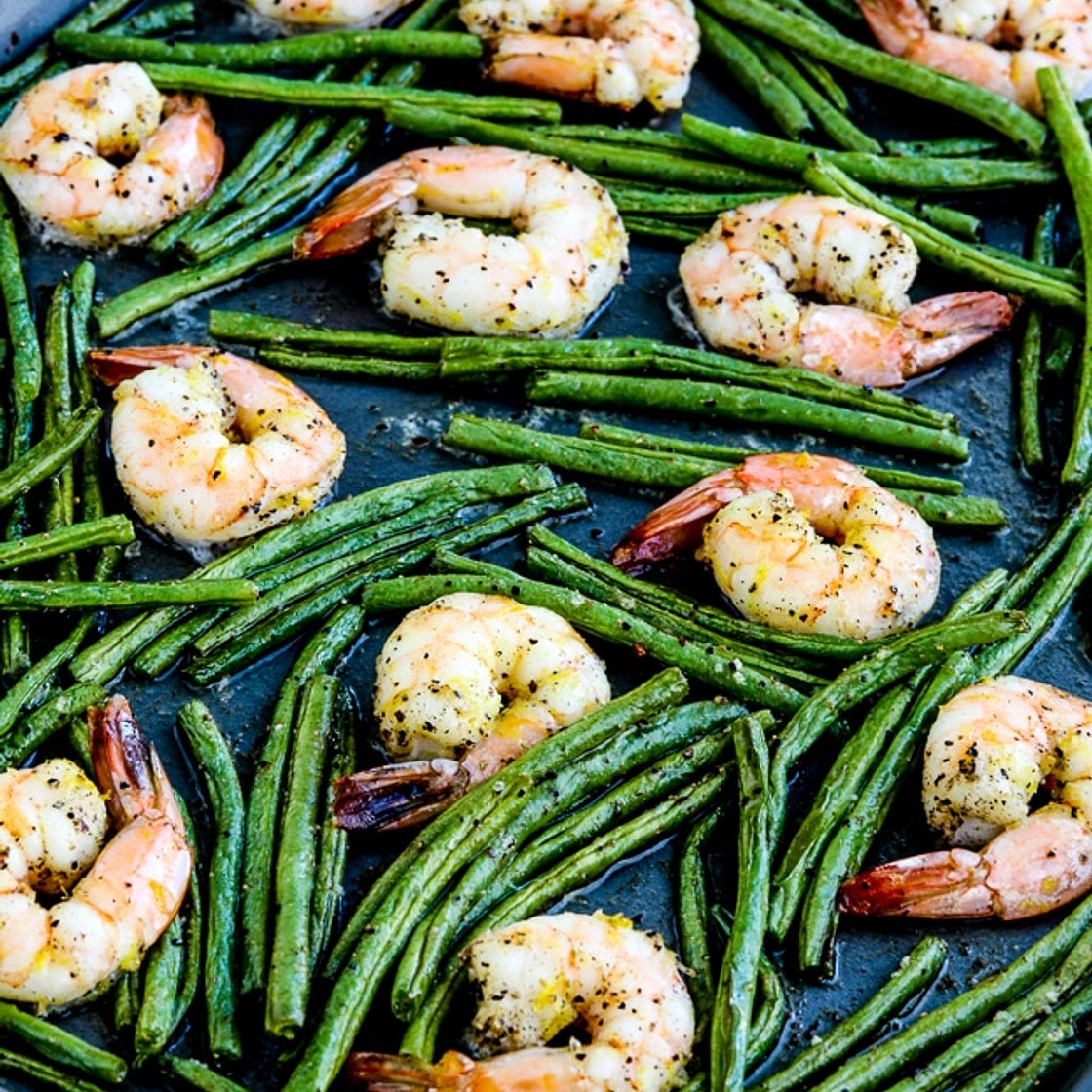 Green Beans and Shrimp (Sheet Pan Meal)