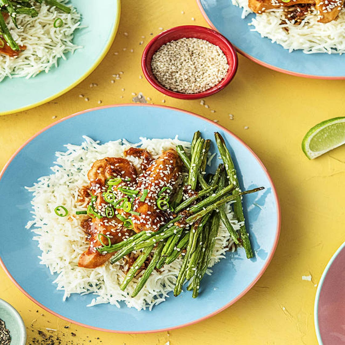 Teriyaki Chicken Tenders with Jasmine Rice and Green Beans