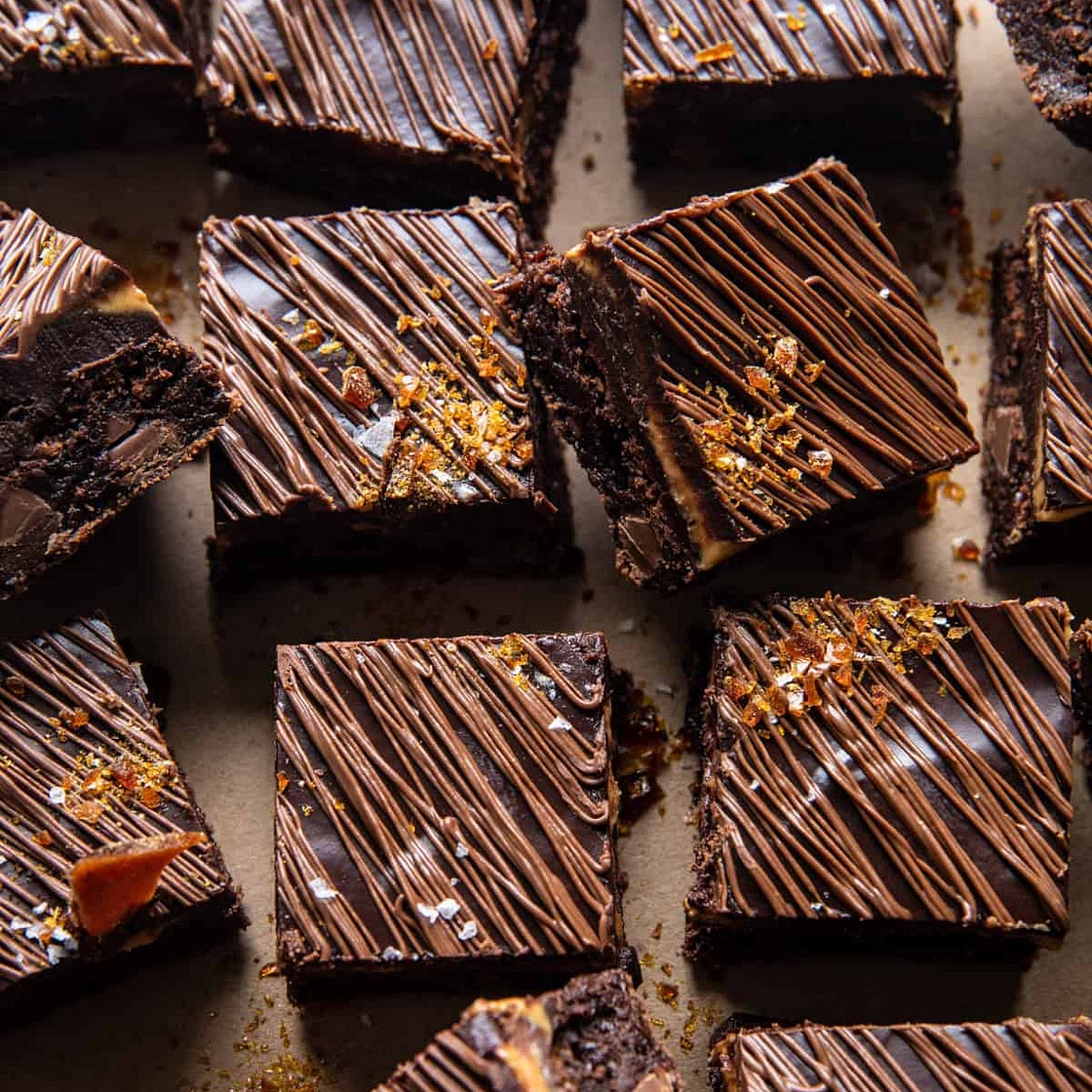 Milk Chocolate Peanut Butter Truffle Brownies