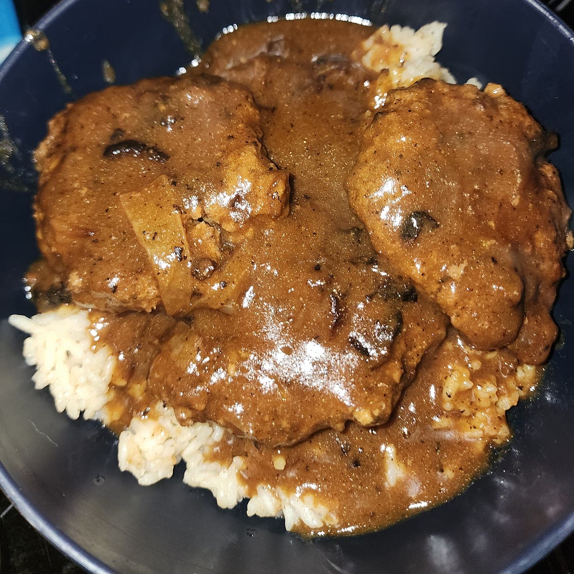 Hamburger Steak with Onions and Gravy