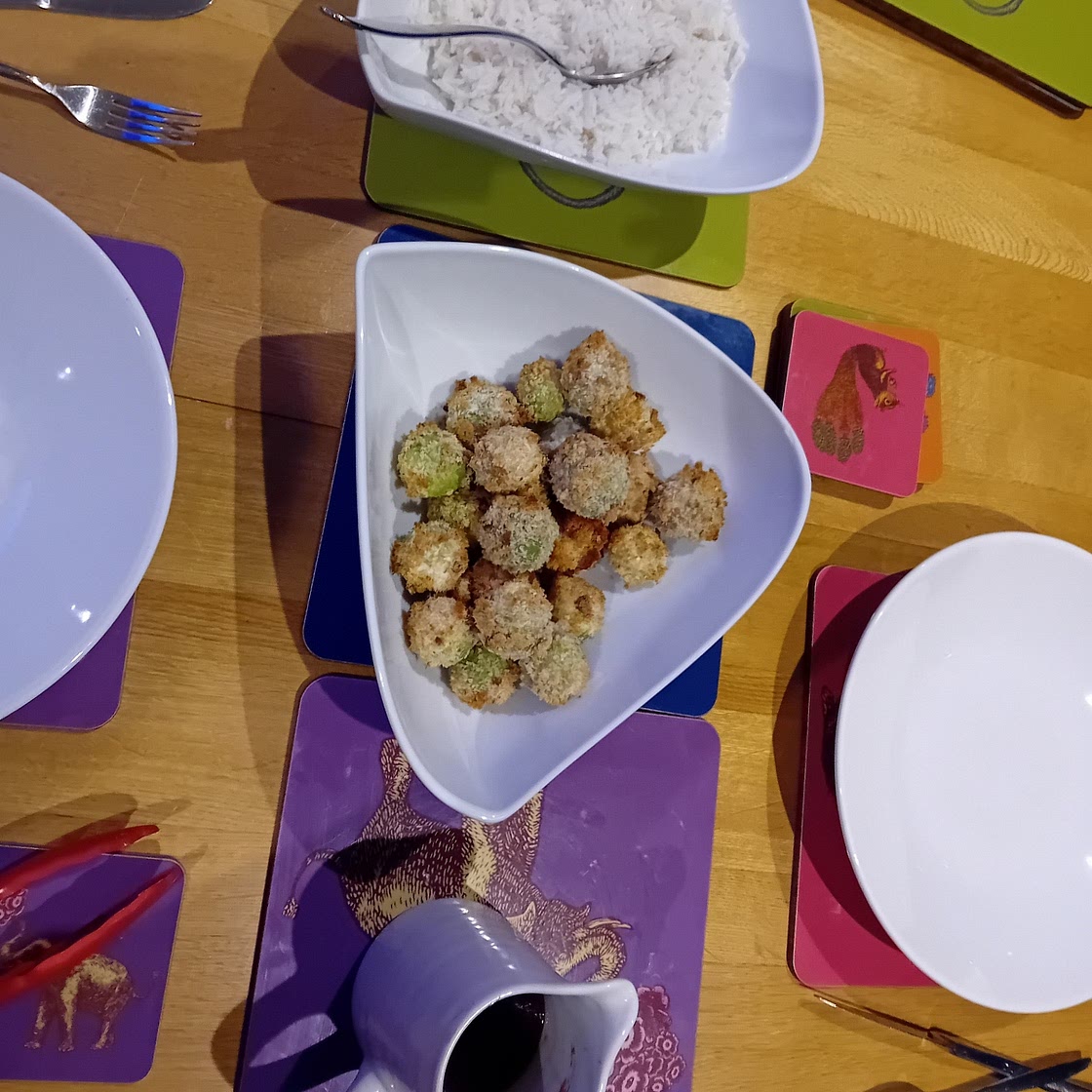 Vegan Crispy Firecracker Brussels Sprouts