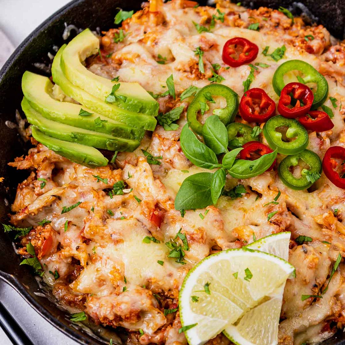 Hearty TexMex Inspired Chicken Casserole (Low-Carb)