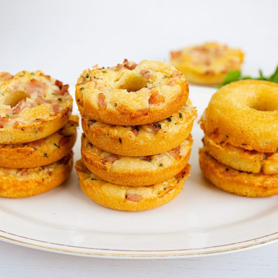 Cheese and bacon doughnuts recipe