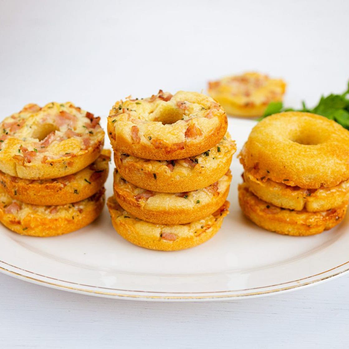 Cheese and bacon doughnuts recipe
