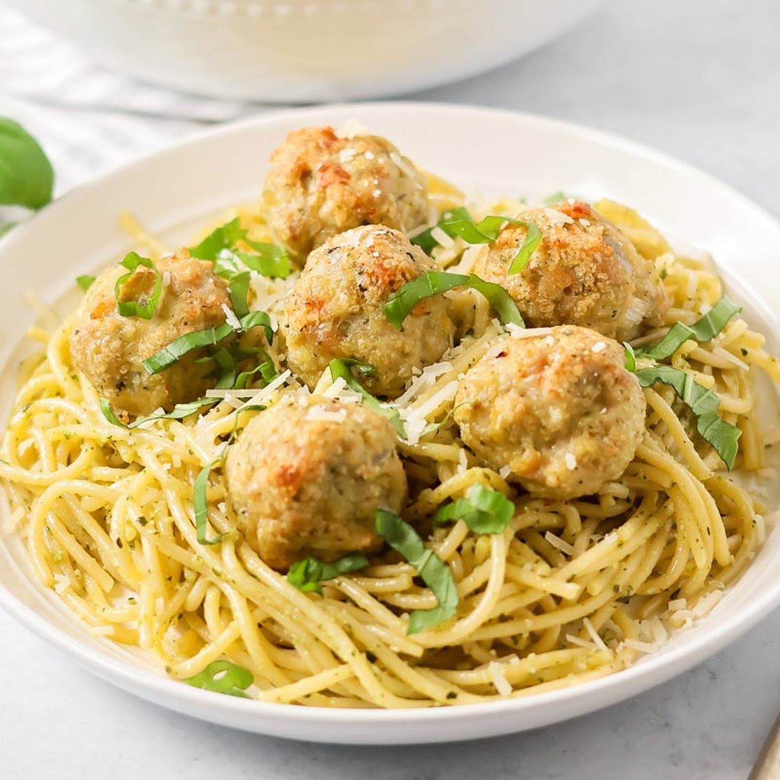 Chicken Pesto Meatballs Recipe