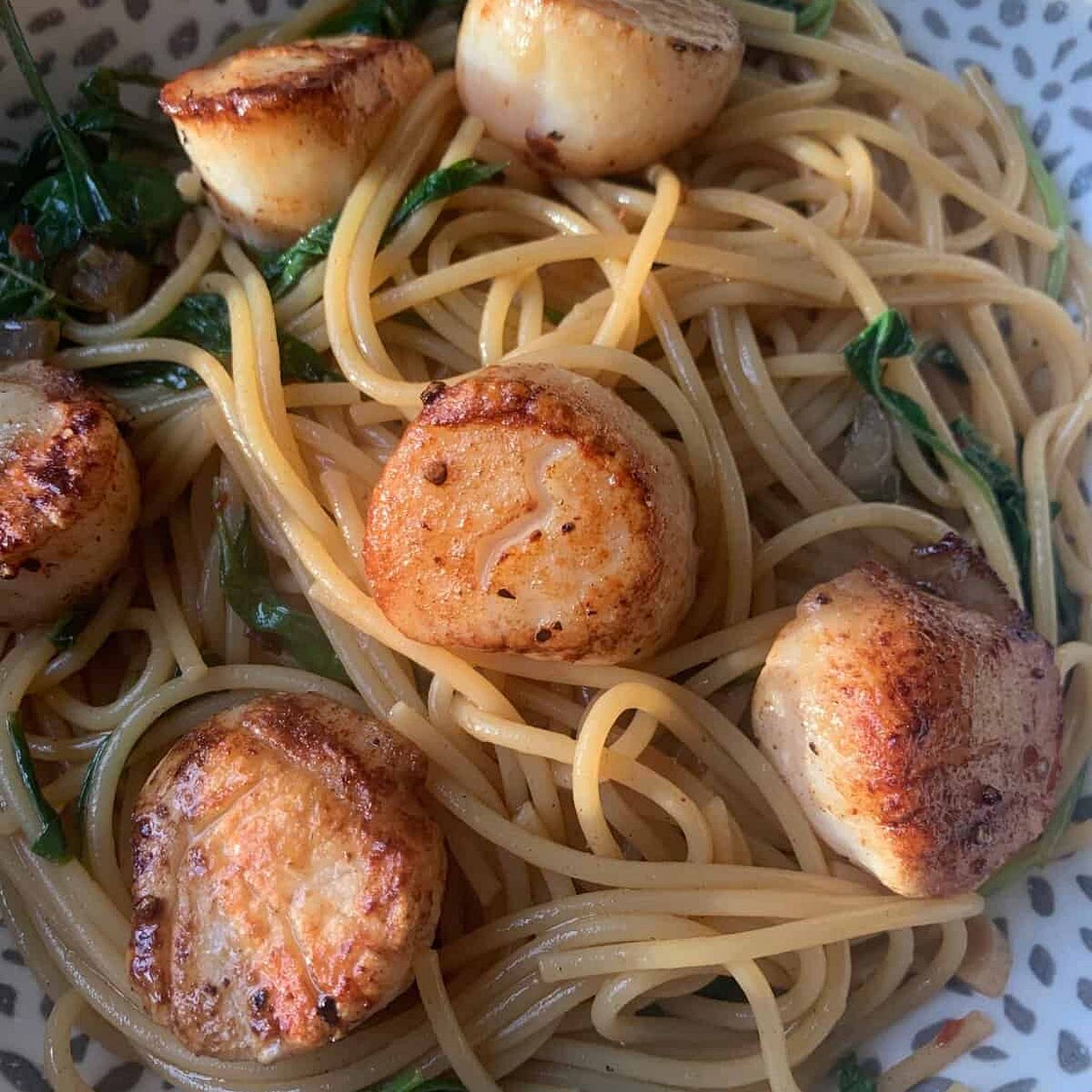 Scallop Scampi Pasta