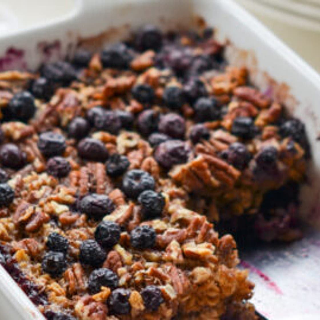 Blueberry Pecan Baked Oatmeal