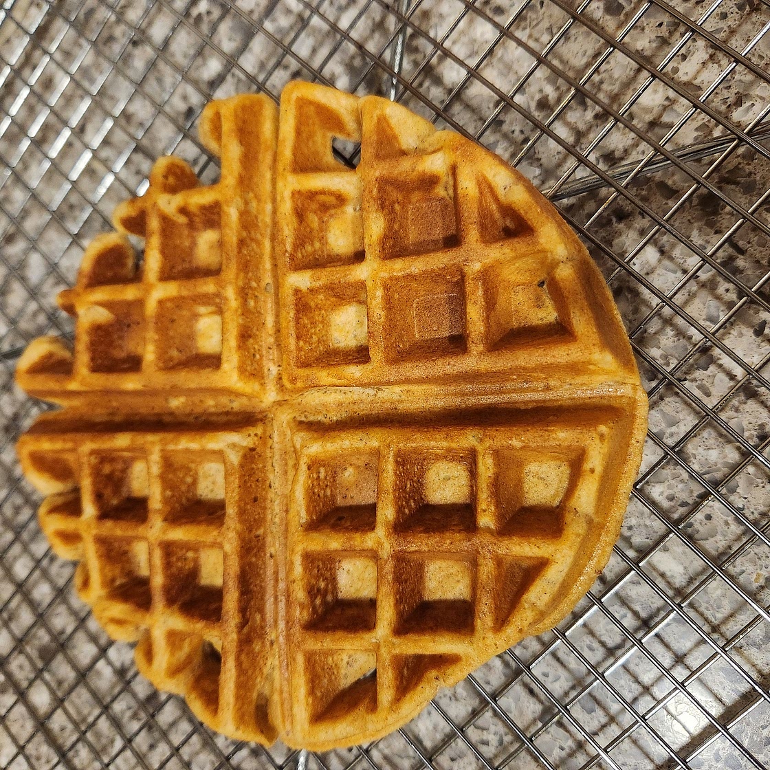 Sweet Potato Golden Waffles