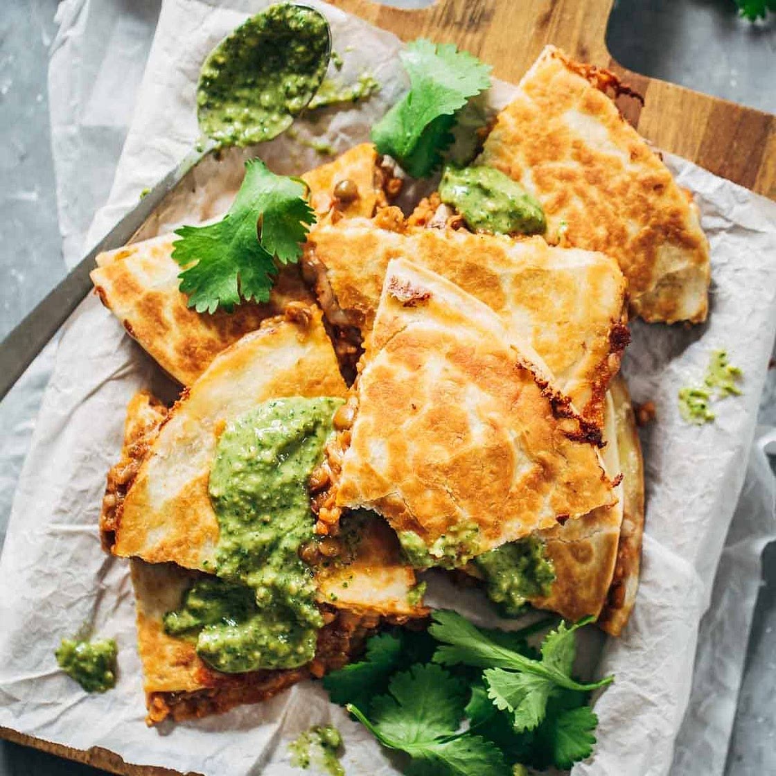 Quick and Easy Lentil Quesadillas
