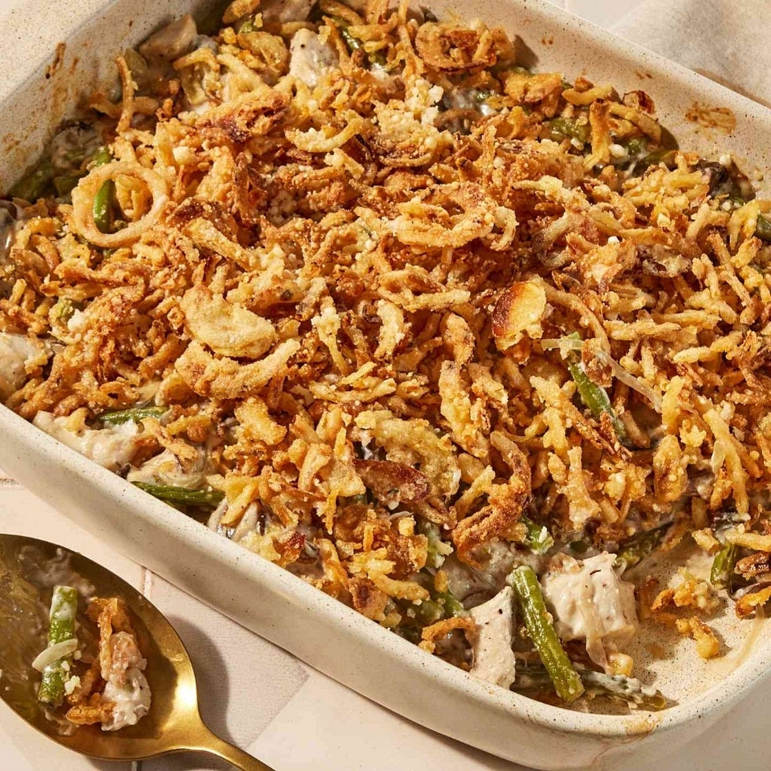 Dinner-Style Chicken Green Bean Casserole (Dairy-Free)