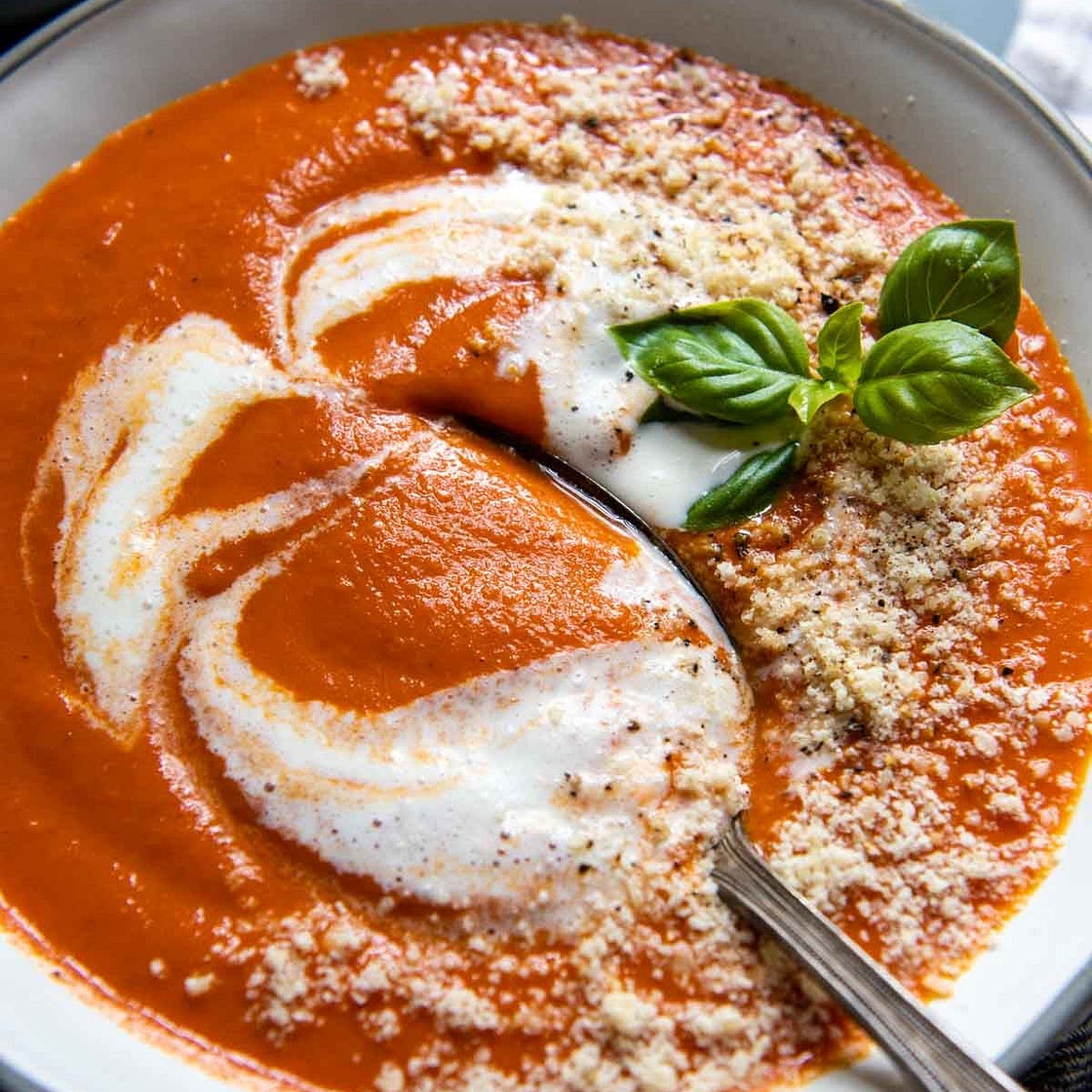 Seriously Great Gluten-Free Tomato Soup (Canned Tomatoes)