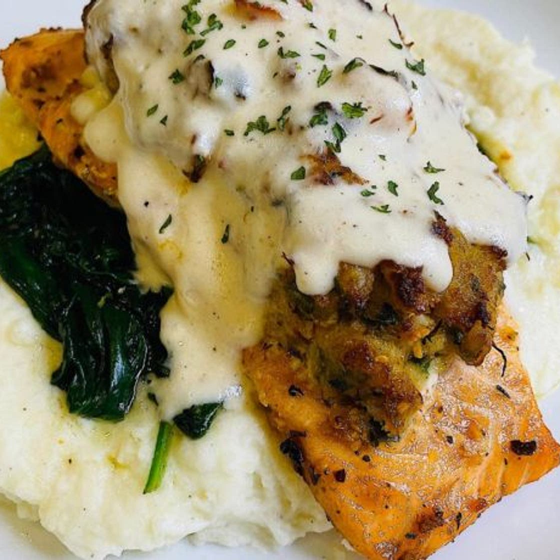 Creamy Lemon & Herb Salmon